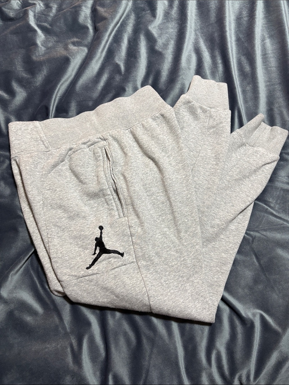Jordan Kids Gray Jumpman Fleece Joggers